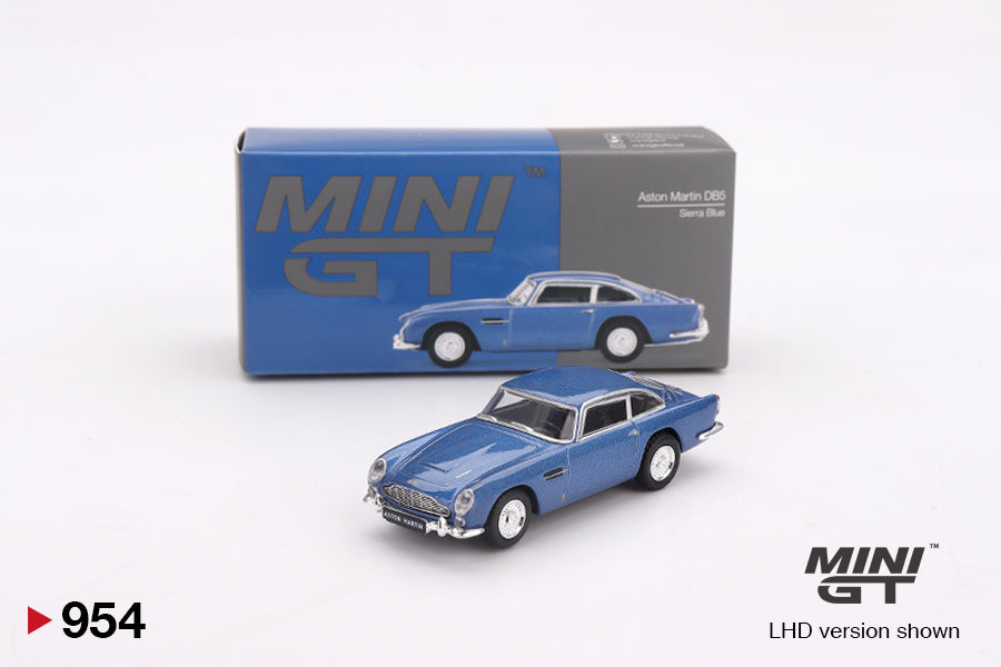 Mini GT Aston Martin DB5 Sierra Blue 1:64 Die Cast