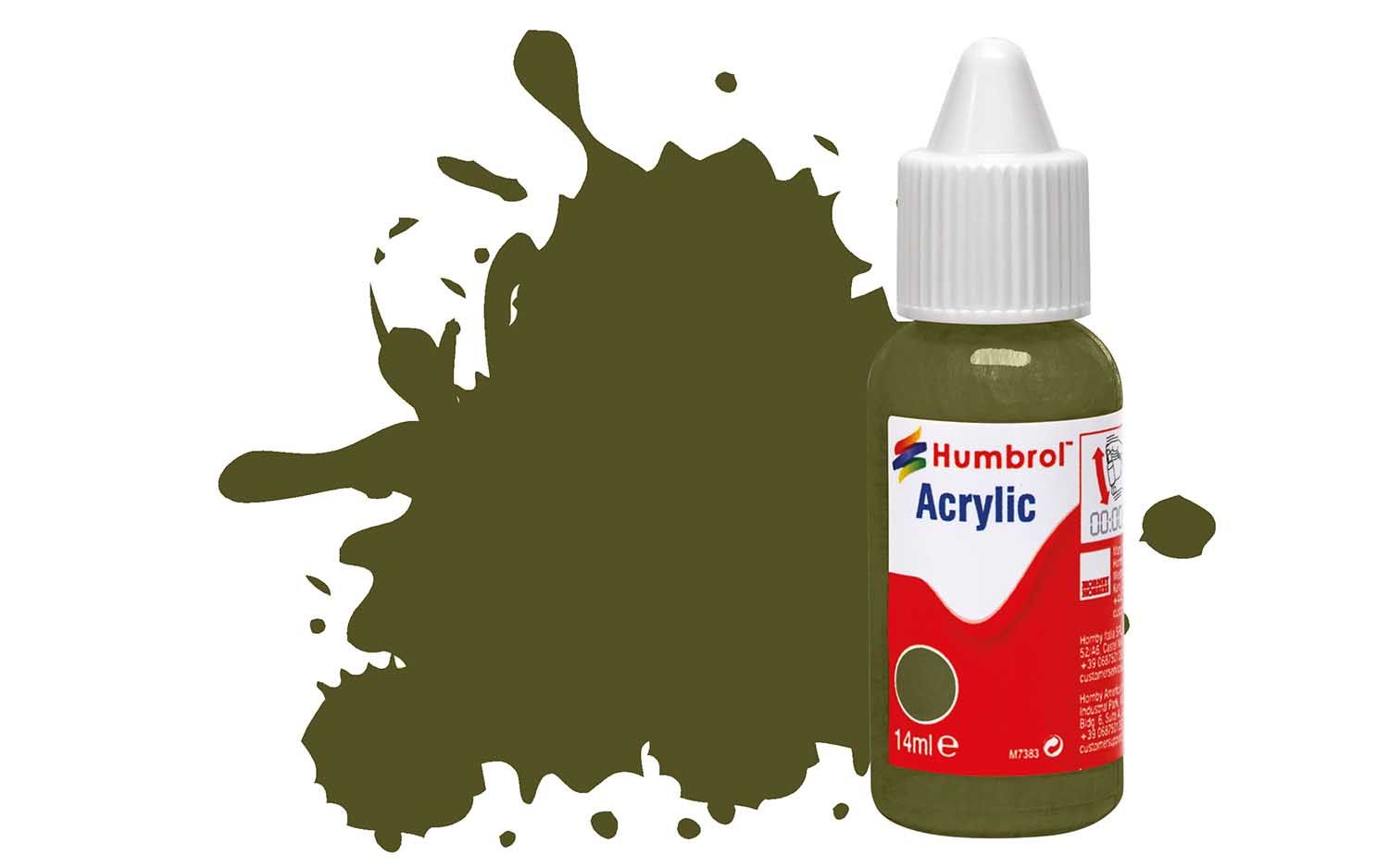 Humbrol Acrylic 155 Olive Drab - Matt