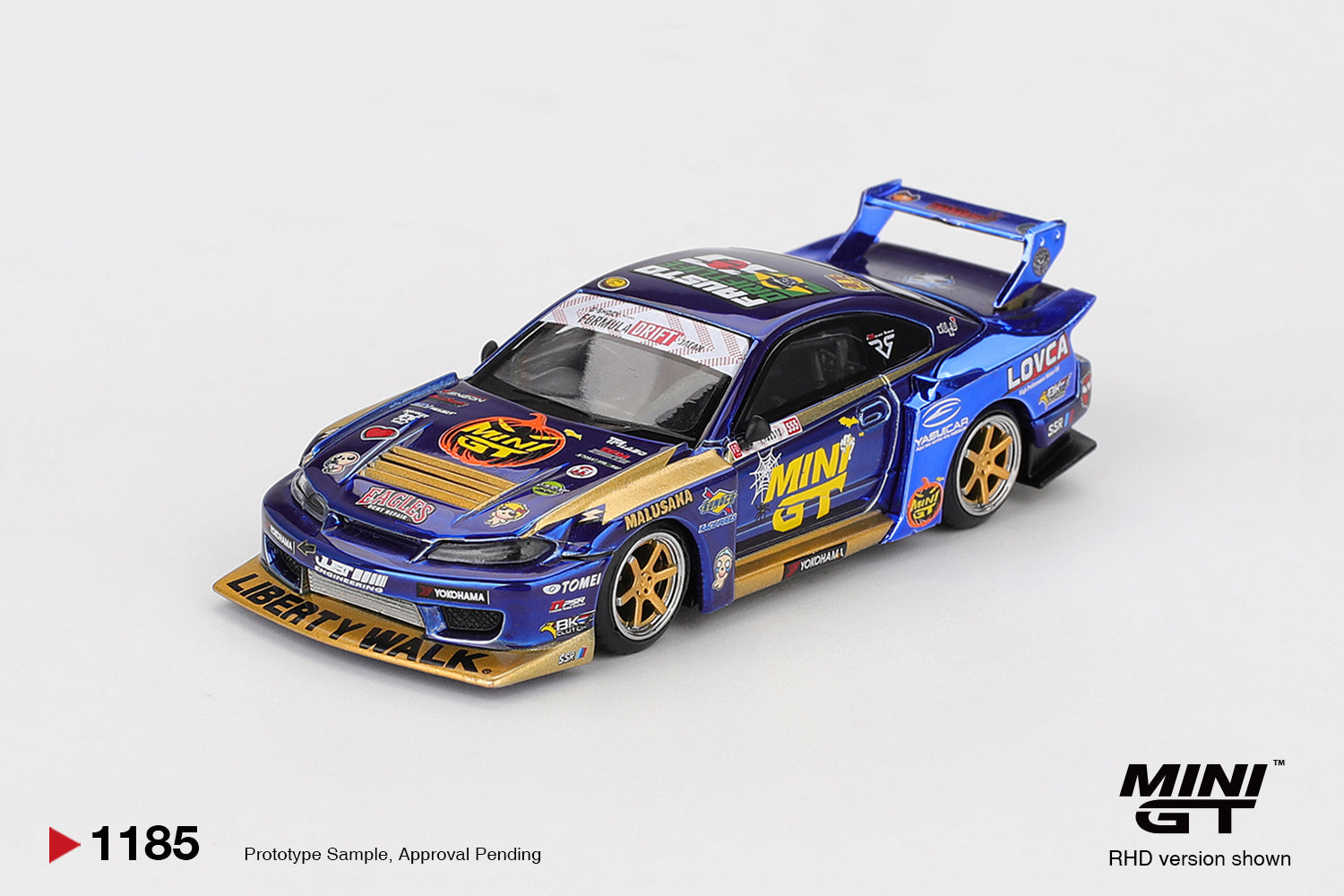 Mini GT Nissan Silvia Liberty Walk 2025 Formula Drift Halloween Special 1:64 Die Cast Car
