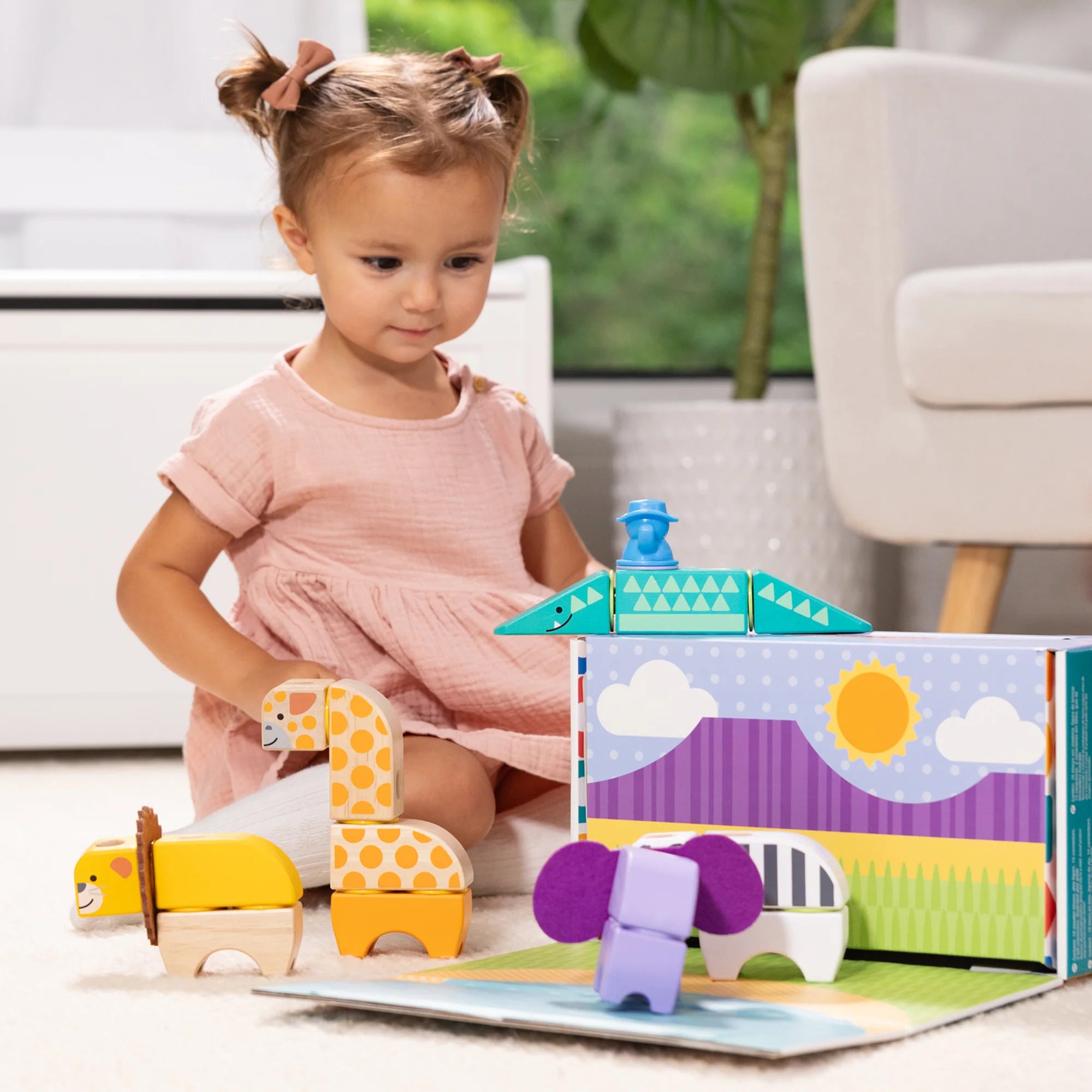 Melissa & Doug Blockables Safari Building Blocks