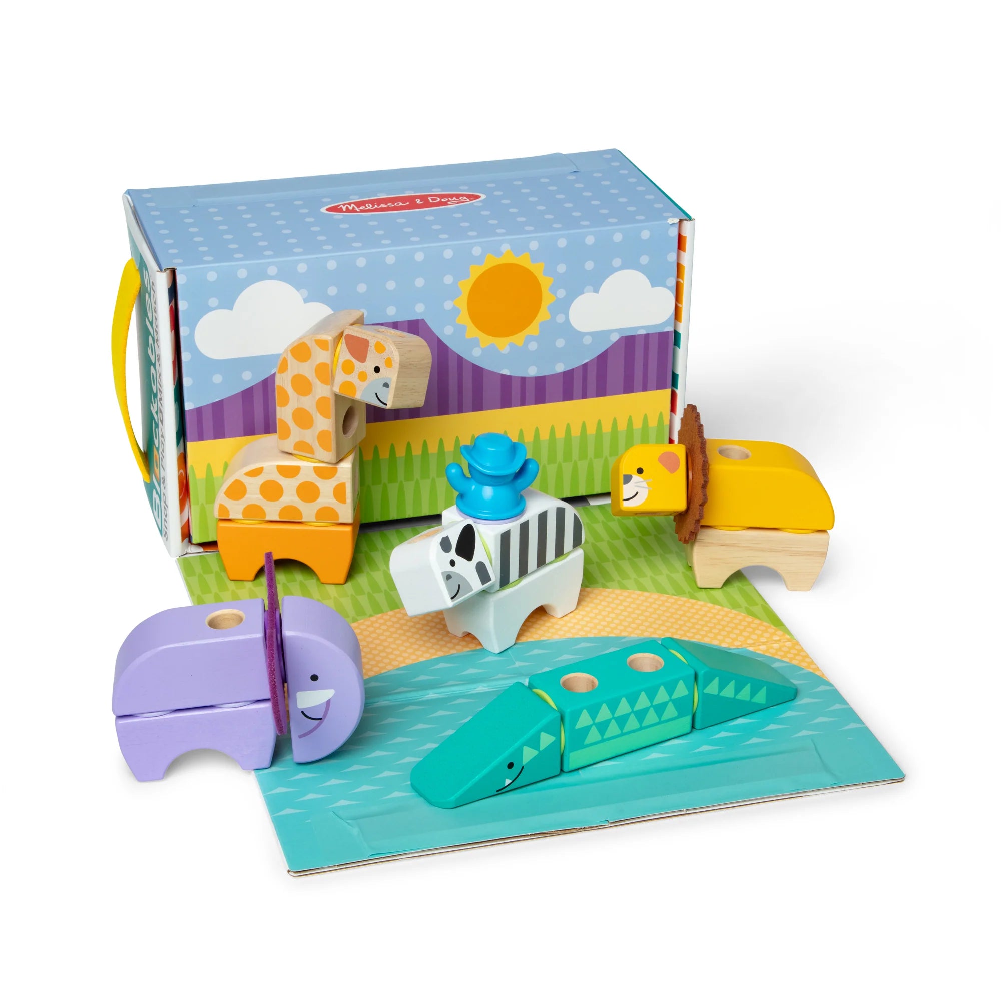 Melissa & Doug Blockables Safari Building Blocks