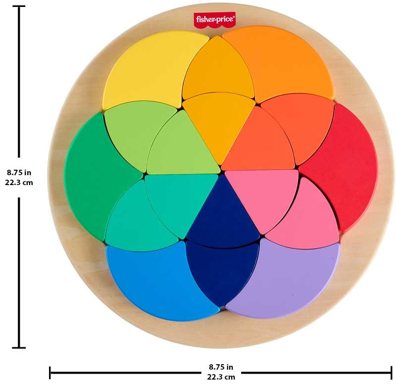 Fisher Price Wooden Colour Wheel Puzzle