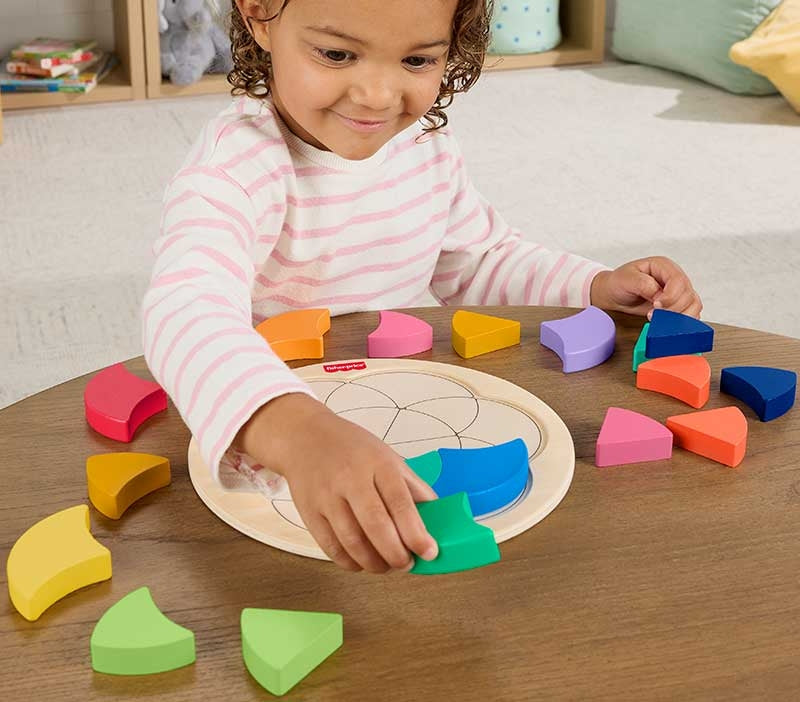 Fisher Price Wooden Colour Wheel Puzzle