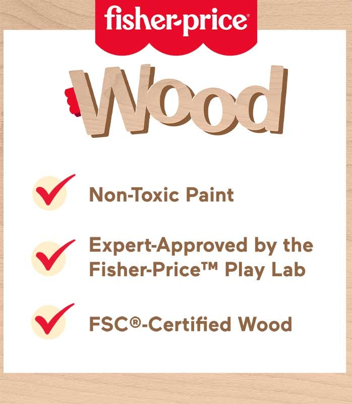 Fisher Price Wooden Colour Wheel Puzzle