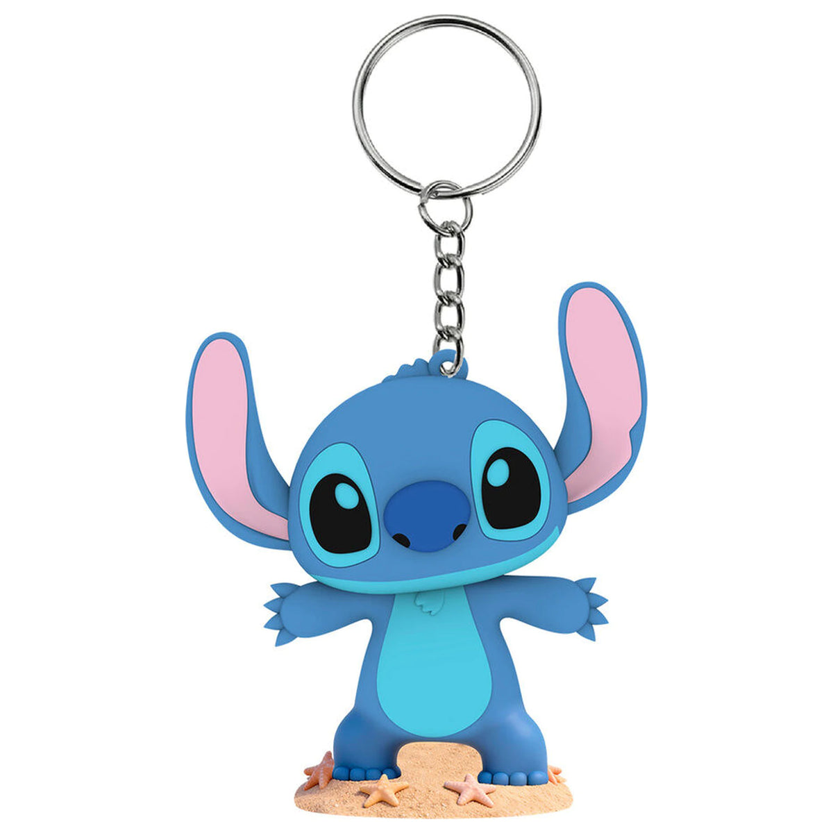 3D Stitch Figure keychain with LED Flashlight