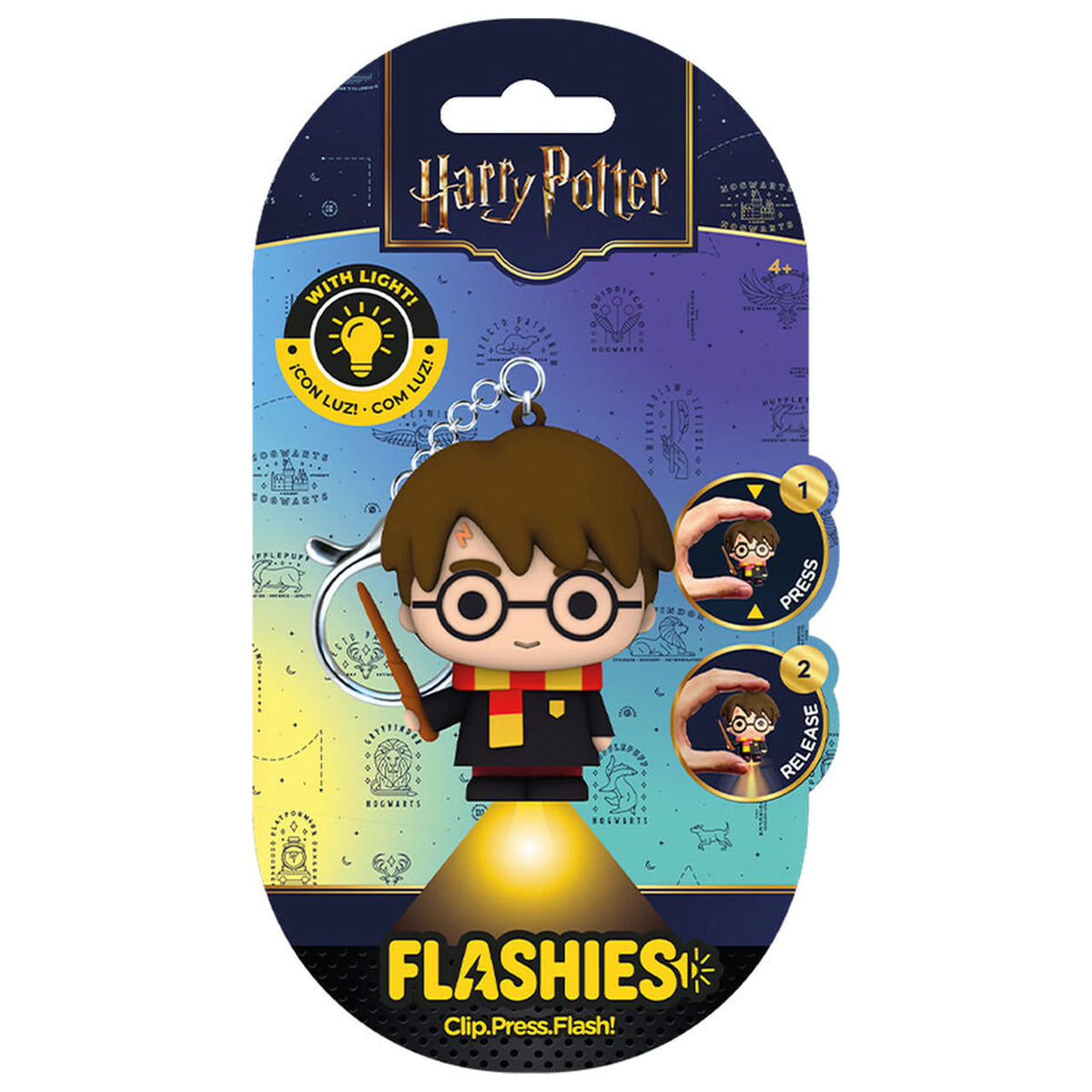 3D Harry PotterFigure keychain with LED Flashlight