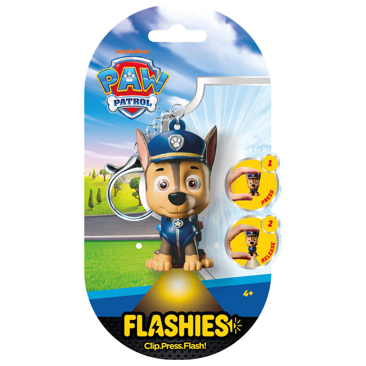 3D Chase Figure keychain with LED Flashlight