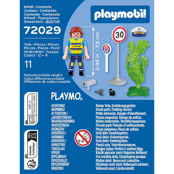 Playmobil Police officer with speed detector