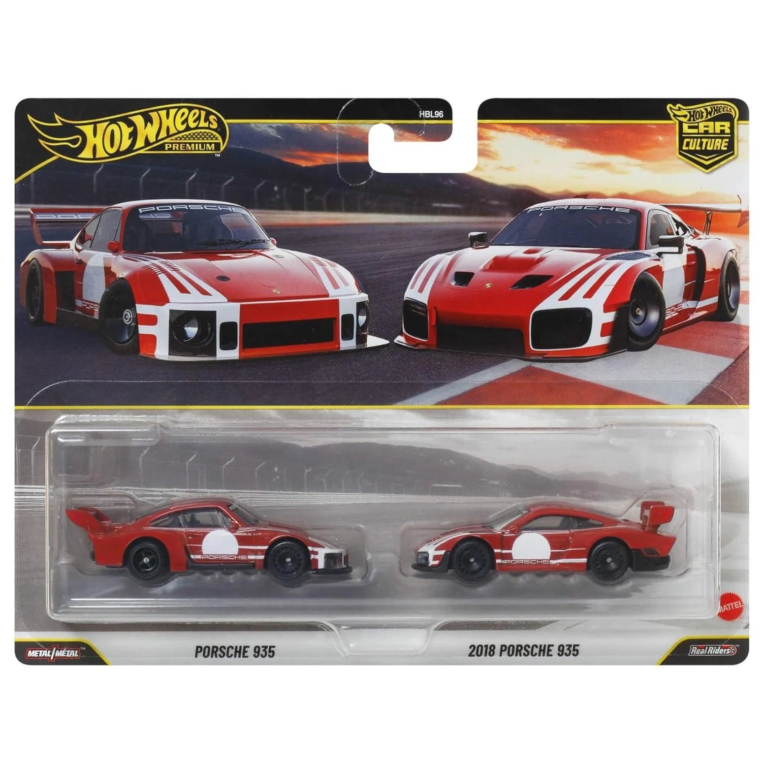 Hot Wheels Premium Car Culture 2 Pack 1:64 Porsche 935 & 2018 Porsche 935