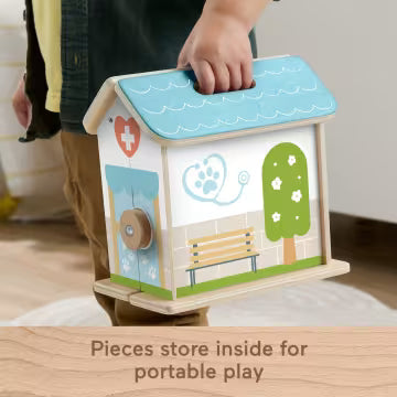 Fisher Price Wooden On The Go Pet Rescue Set
