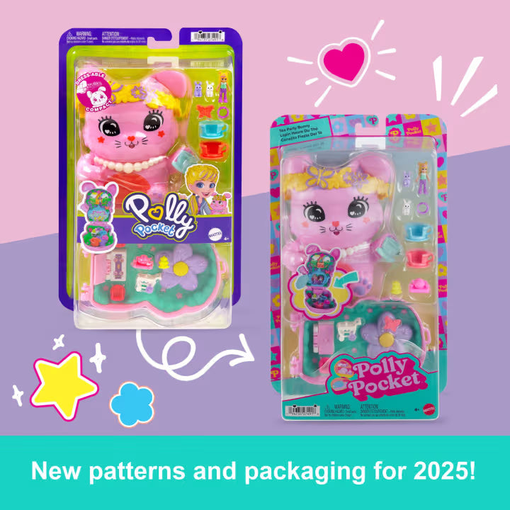 Polly Pocket Cozy Tea Party Bunny Compact Playset