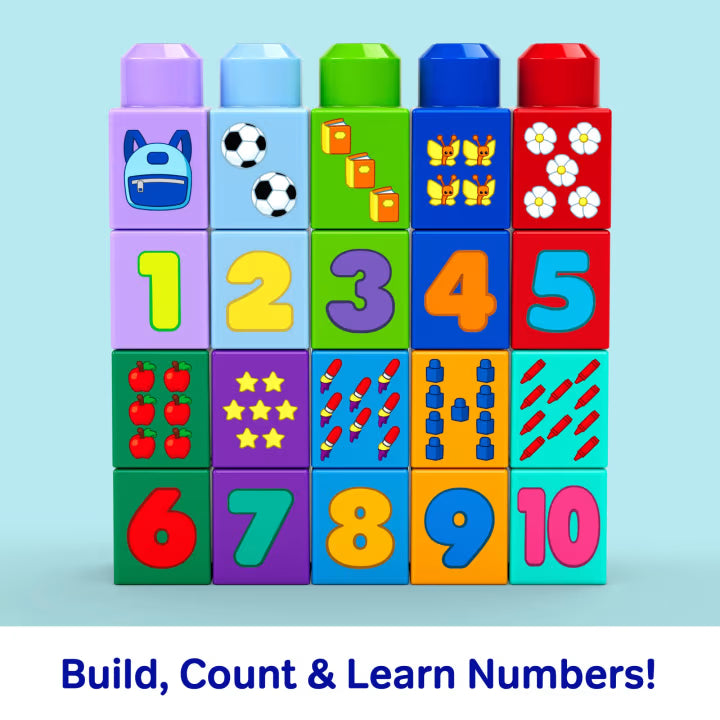 Mega Bloks First Builders Build & Count Bus Block