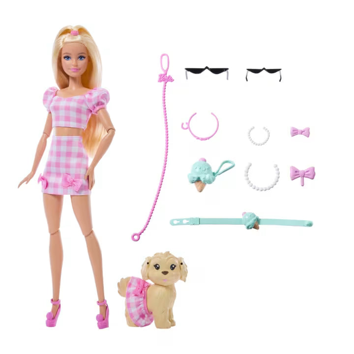 Barbie Twinning Looks Fashion Doll & Puppy