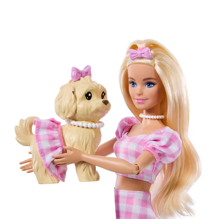 Barbie Twinning Looks Fashion Doll & Puppy
