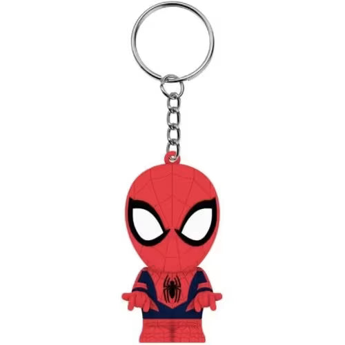 3D Spider-Man Figure keychain with LED Flashlight