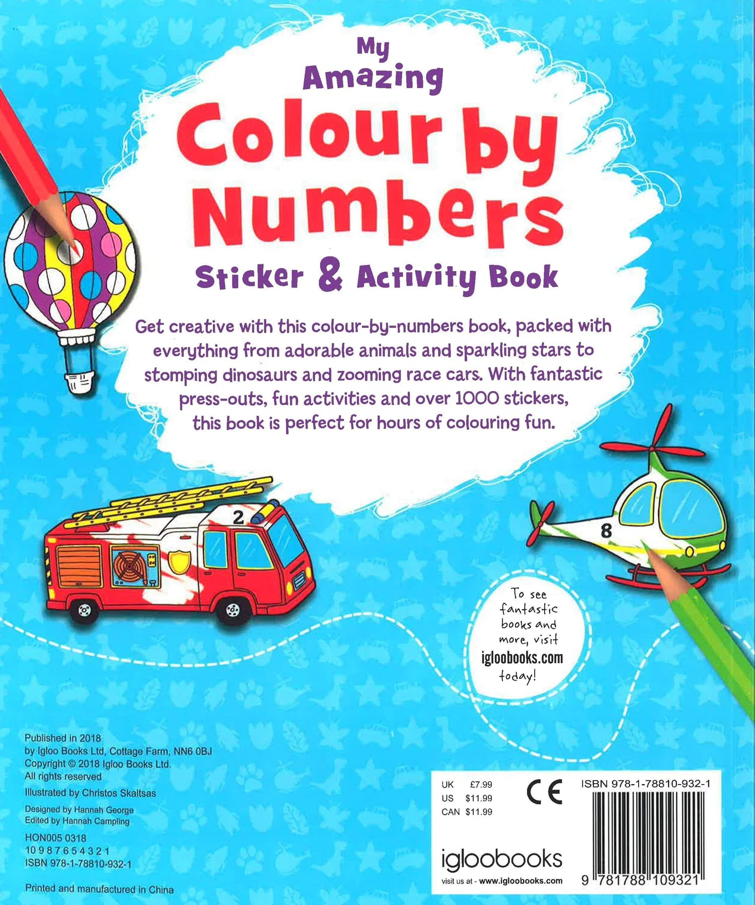 My Amazing Colour by Numbers Sticker Book