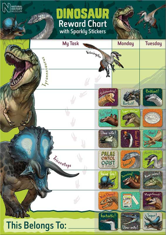 Dinosaurs Reward Chart & Stickers