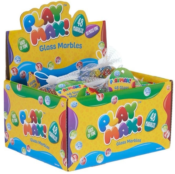 Playmax 48 Glass Marbles