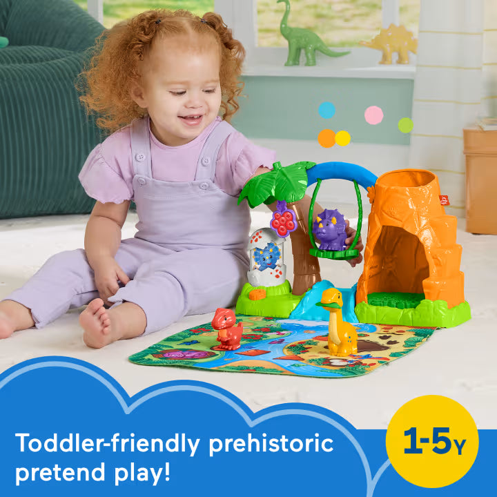 Fisher Price Little People Dinosaur Village & Playmat