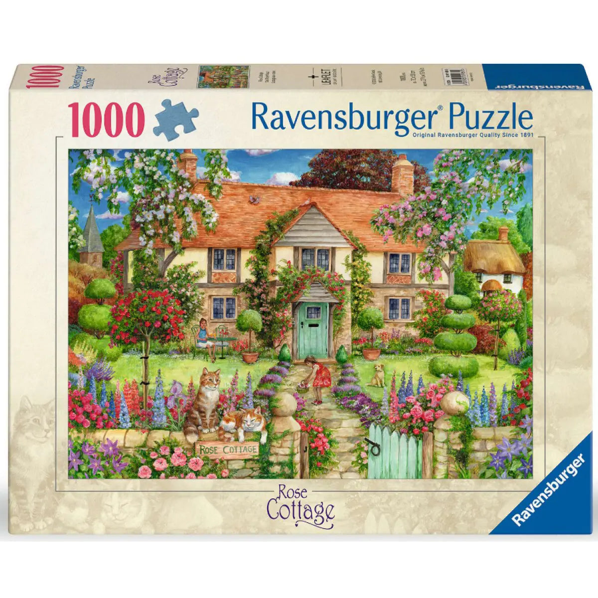 Rose Cottage 1000 piece Jigsaw Puzzle