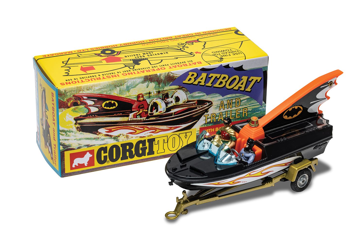 Corgi Bat Boat With Batman & Robin (Reissue)