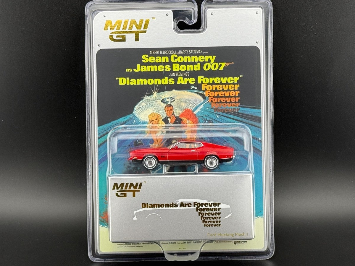 Mini GT Ford Mustang Mach 1 "James Bond - Diamonds Are Forever" 1:64 Scale Die Cast