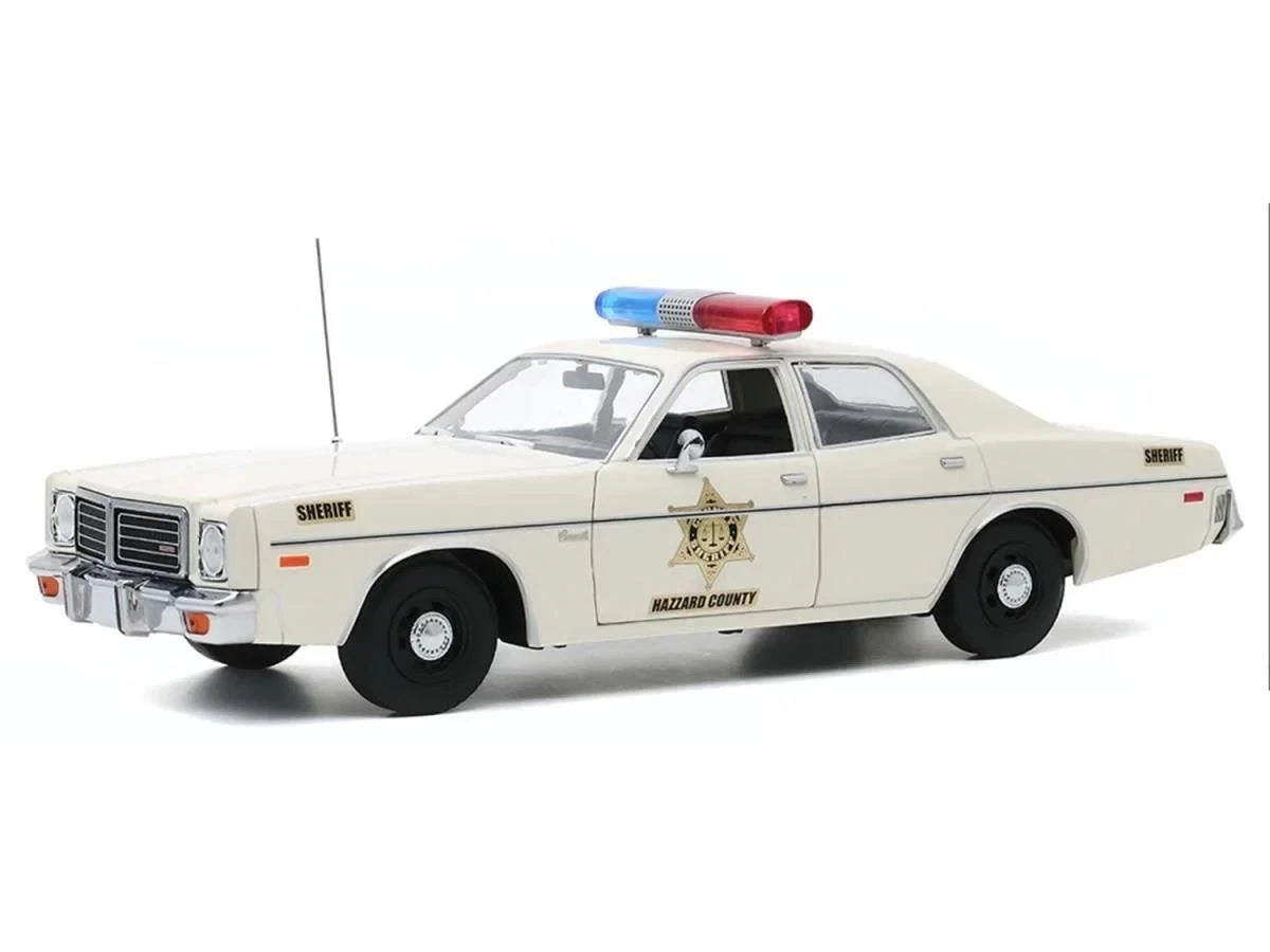 Greenlight 1975 Hazzard County Sheriff Dodge Coronet 1:18 Die Cast