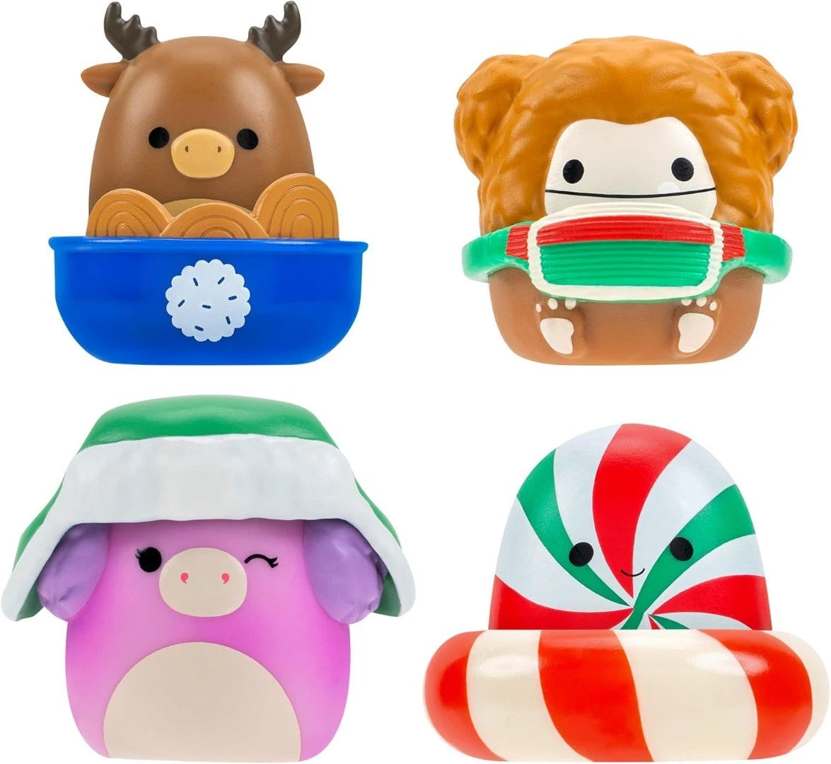 Squish-a-long Christmas Clip-a-longs 4 Pack S2