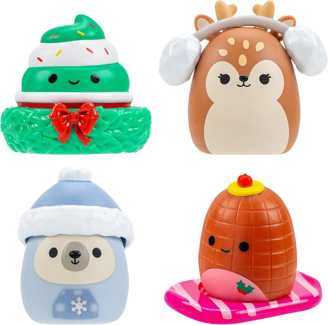 Squish-a-long Christmas Clip-a-longs 4 Pack S1