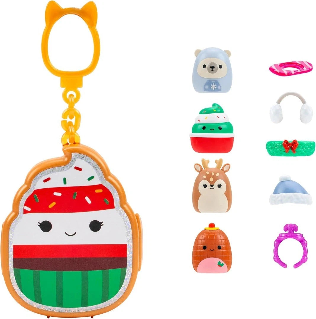Squish-a-long Christmas Clip-a-longs 4 Pack S1