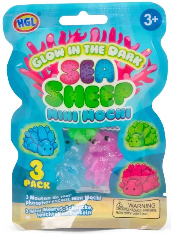 Sea Sheep Glow in the Dark Mini Mochis 3 Pack