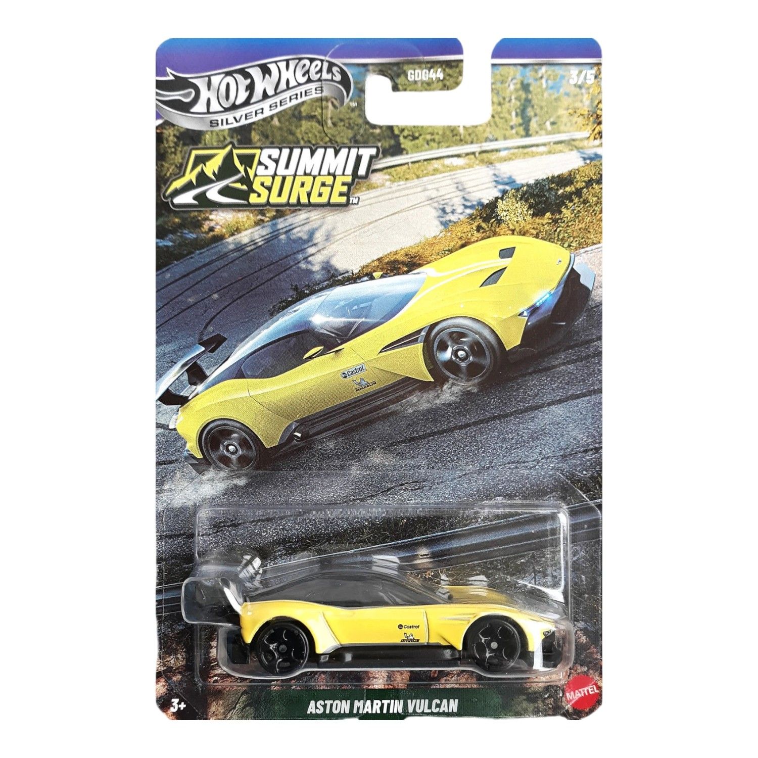 Hot Wheels Silver Summit Surge Aston Martin Vulcan