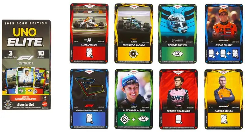 UNO Elite Formula 1 2025 Core Edition Booster Set