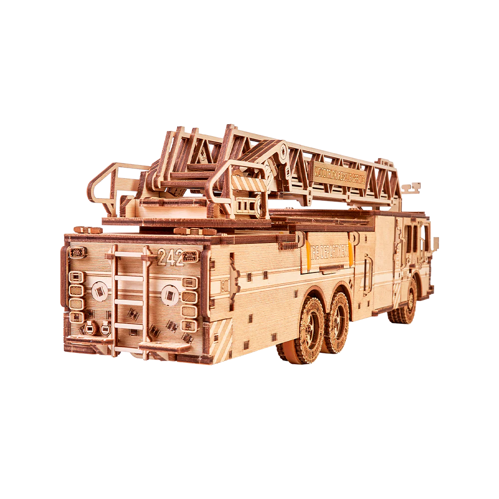 Wood Trick Rescue Firetruck 3D Set