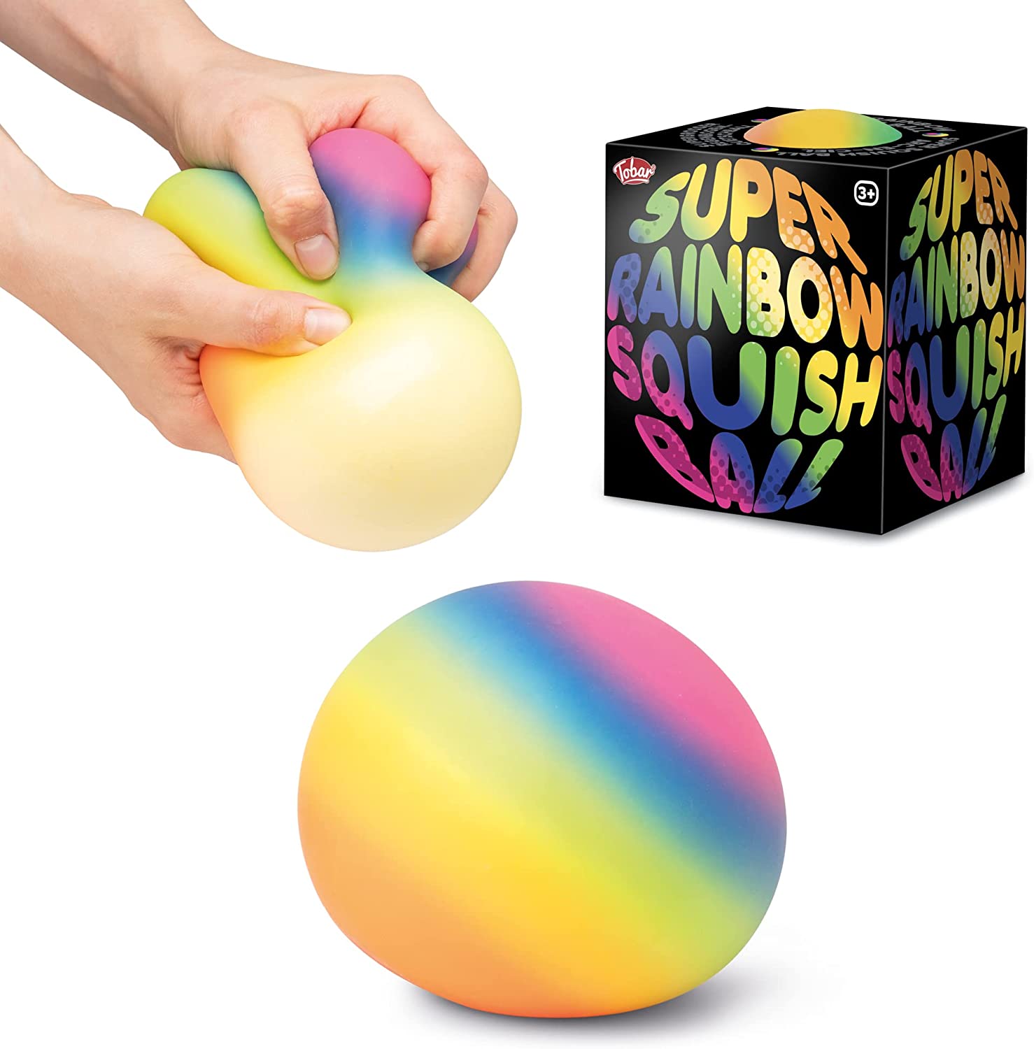 Super Rainbow Squish Ball