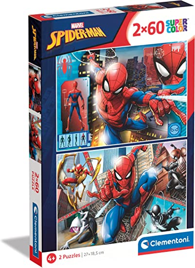 Clementoni Spider-Man 2x60 Piece Jigsaw Puzzles