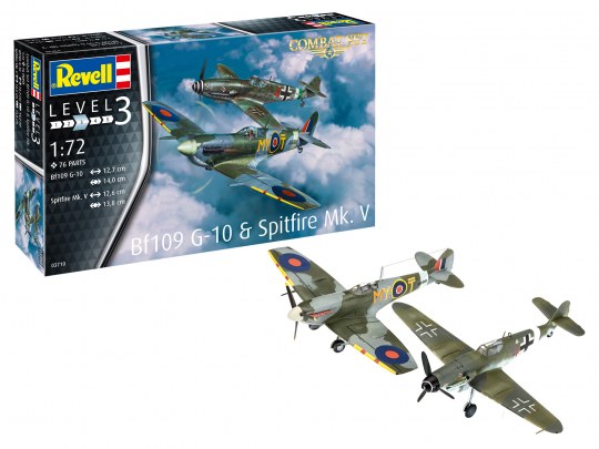 Combat Set Messerschmitt Bf109 1:72 Scale Kit