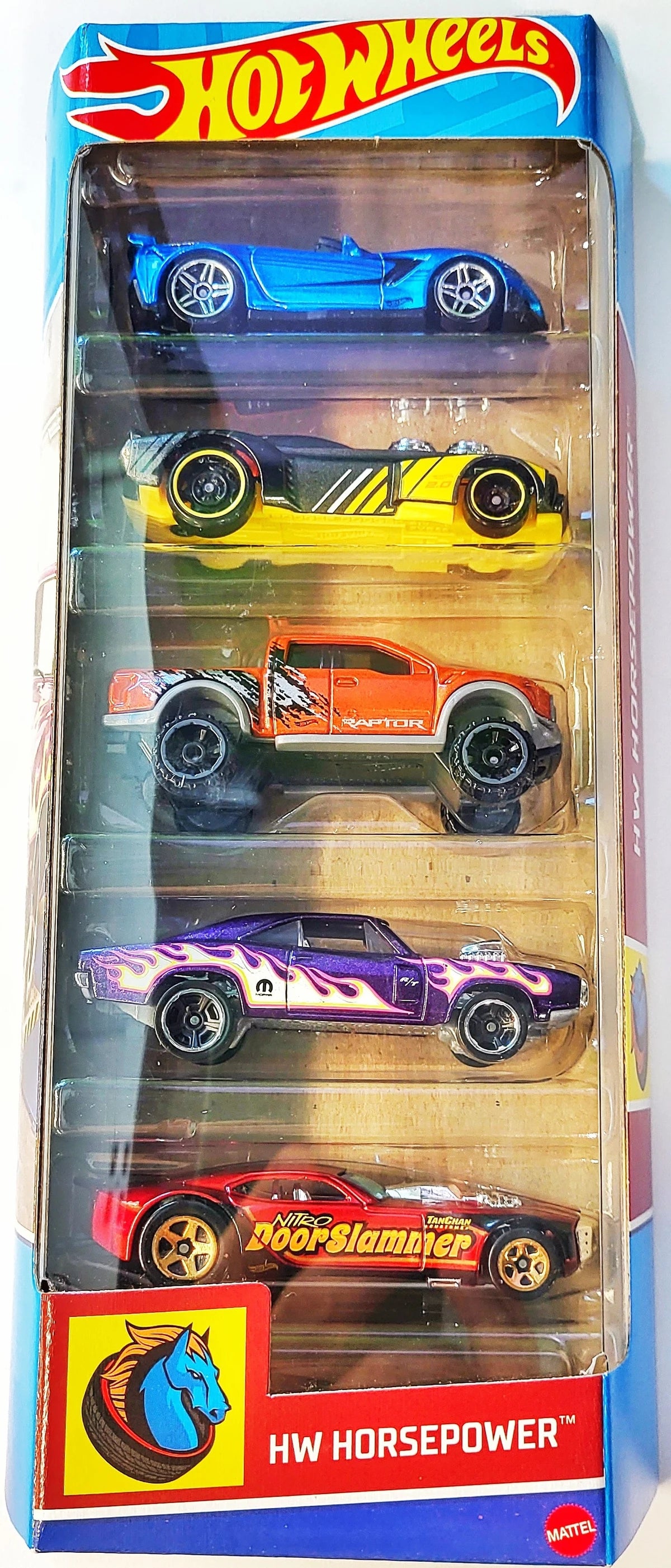 Hot wheels 5 car top gift pack