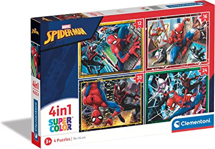 Clementoni Spiderman 4 in 1 Jigsaw Puzzle