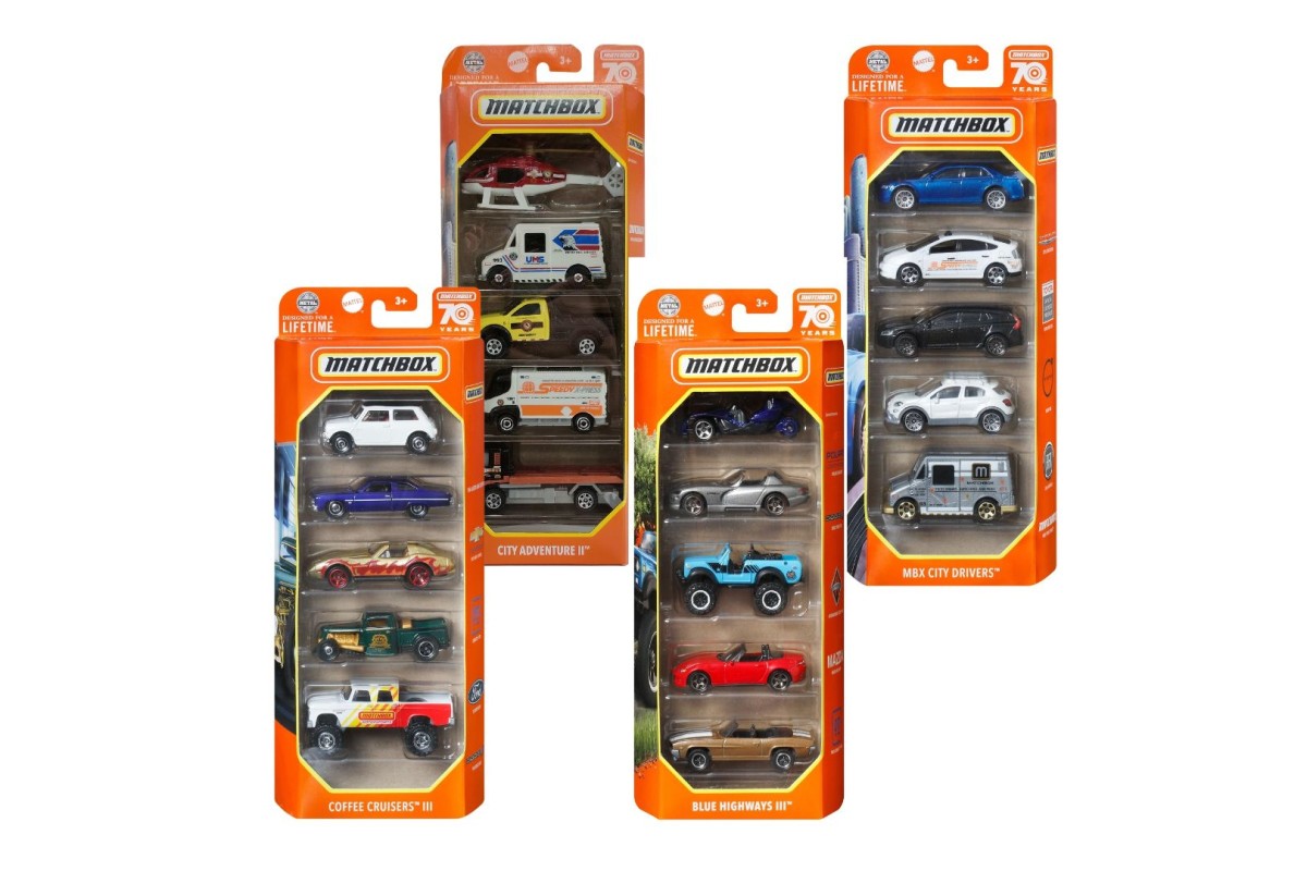Matchbox 5 Car Pack