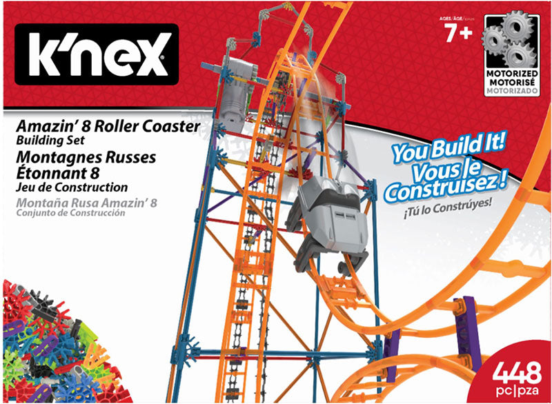 Knex Amazing 8 Roller Coaster Building Set