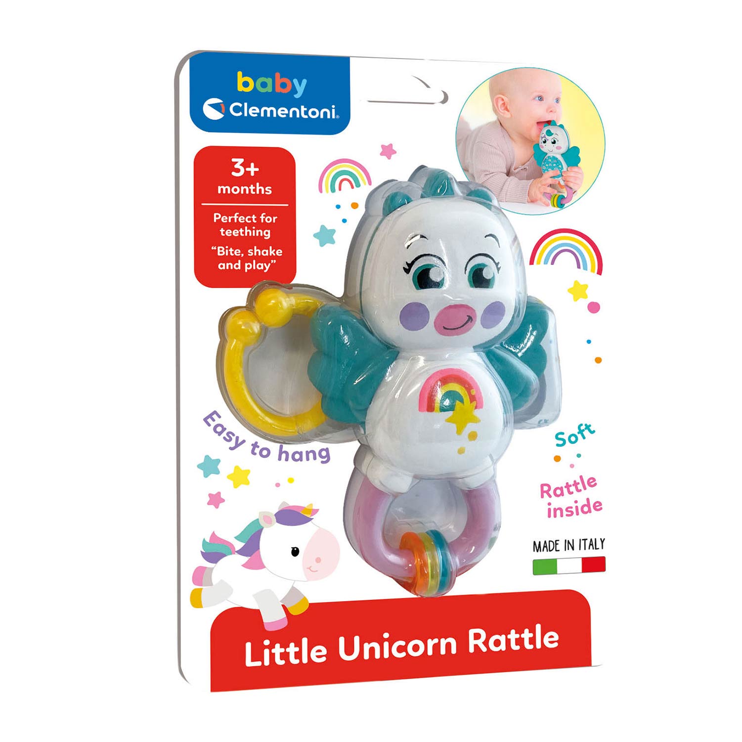 Baby Clementoni Basic Unicorn Rattle