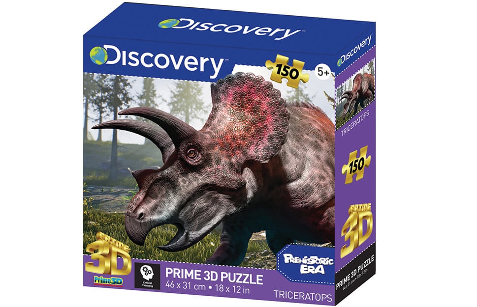 Triceratops 150 Piece 3D Jigsaw Puzzle