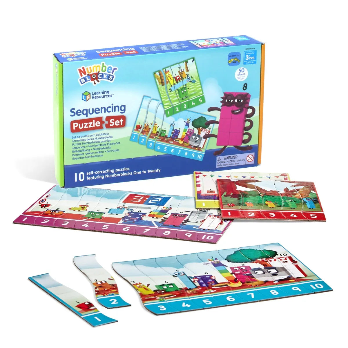 Numberblocks Sequencing Puzzle Set