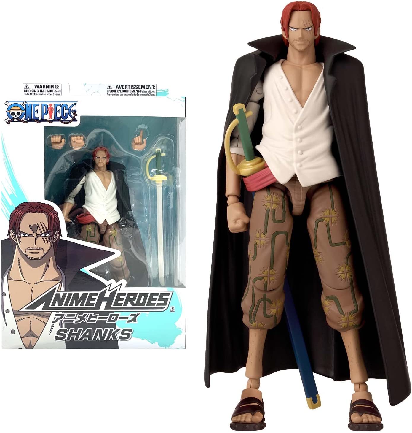 Anime Heroes Shanks 6.5" Action Figure