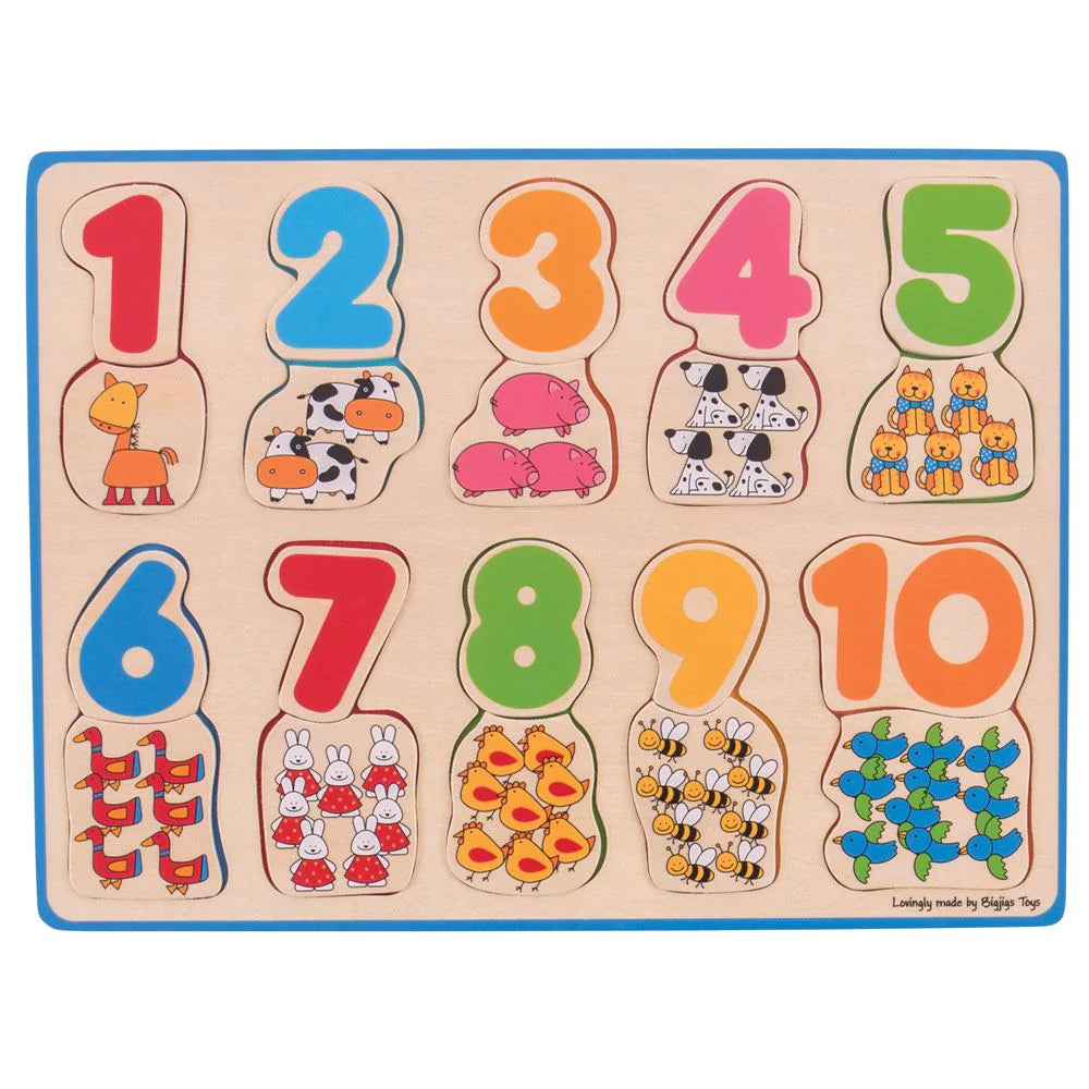 Numbers & colours Matching Puzzle