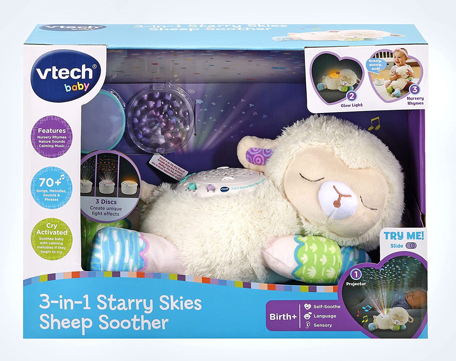 VTech 3-In-1 Starry Skies Sheep Soother