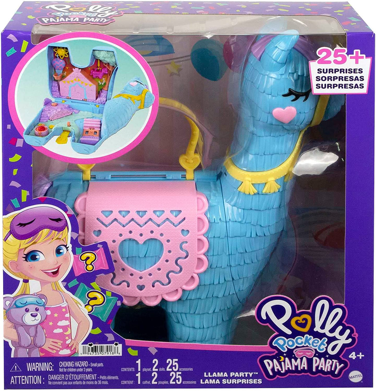 Polly Pocket Pajama Party Llama Party
