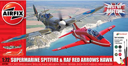 Airfix Spitfire & Red Arrows Hawk