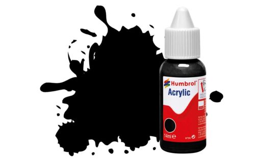 Humbrol Acrylic 21 Black - Gloss